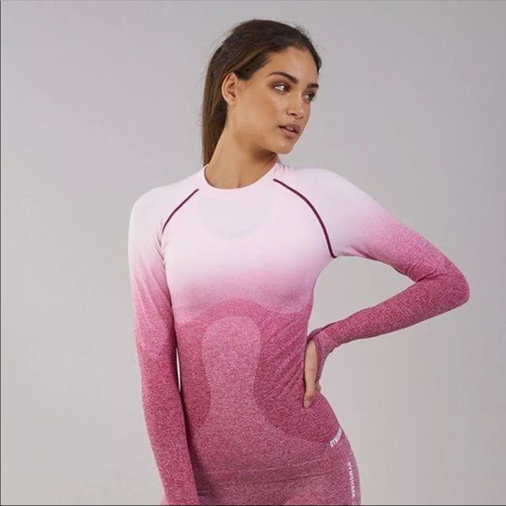 NWT Gymshark Ombré Seamless Top Size M